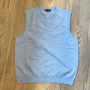 Shephe Mens 100% Cashmere Vest Sky Blue L